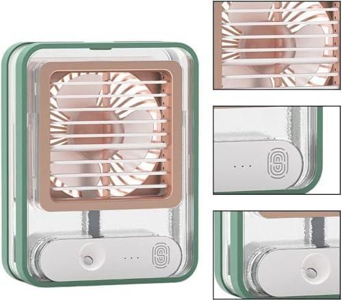 Mini USB Rechargeable Mist Fan – Battery Operated Cooling with Water Spray for Instant Relief