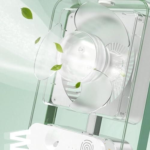 Mini USB Rechargeable Mist Fan – Battery Operated Cooling with Water Spray for Instant Relief