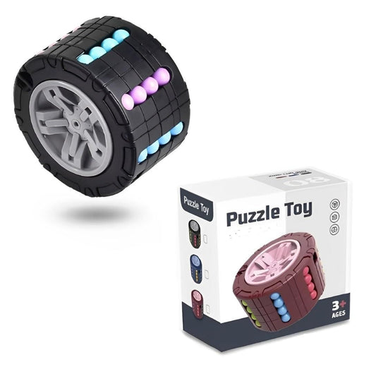 3D Magic Bean Puzzle Toy – Rotating Cylinder Fidget Cube for Kids & Adults | Stress Relief & Brain Development Game