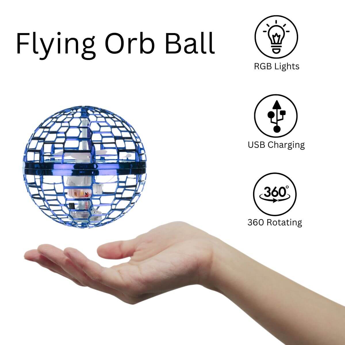 Flying Spinner Ball – Magic Boomerang Orb with LED Lights